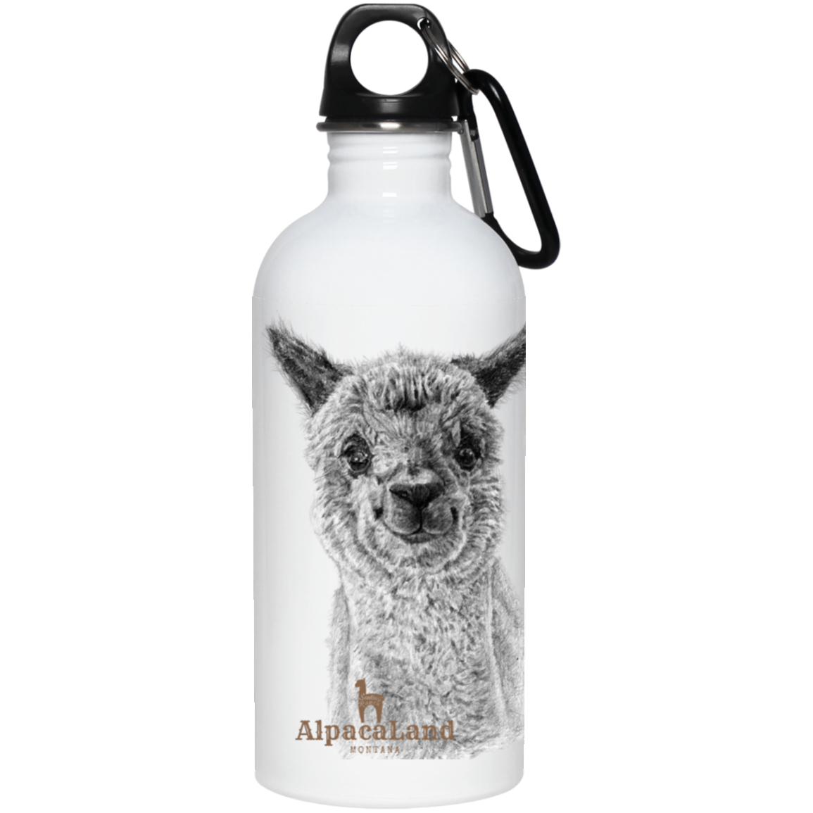 AlpacaLand 20 oz. Stainless Steel Water Bottle