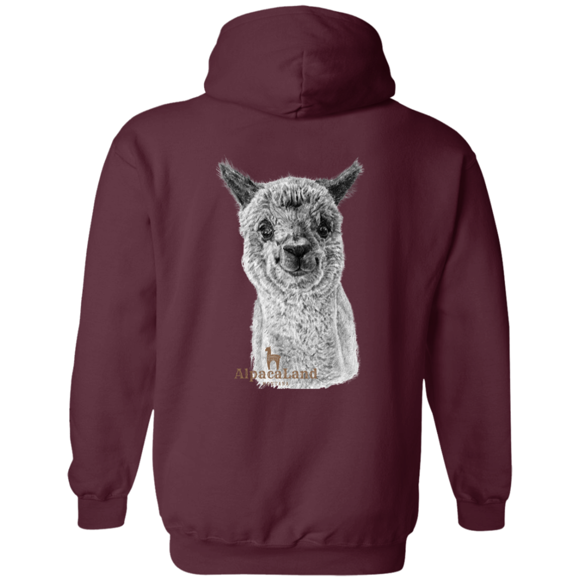 AlpacaLand | Pullover Hoodie | Back Print Only