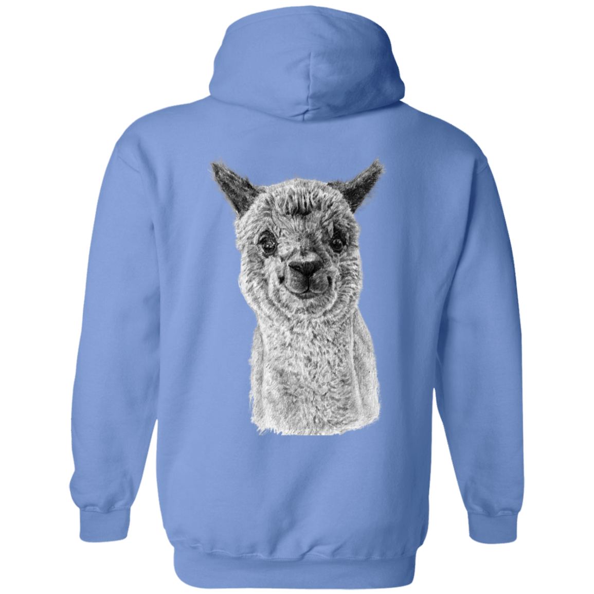 AlpacaLand Pullover Hoodie | Front Logo with Back Print Alpaca