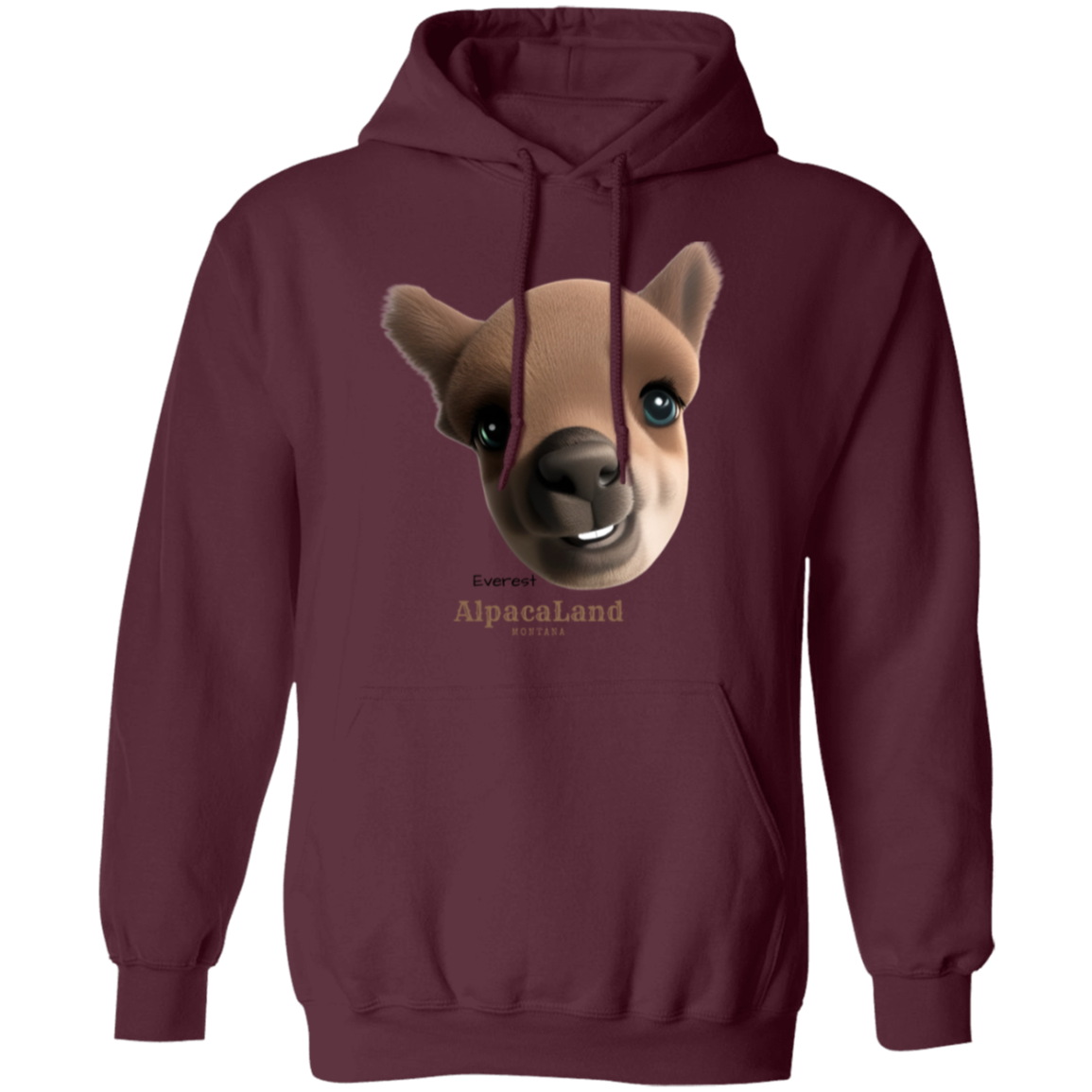 Everest Cartoon Face Pullover Hoodie