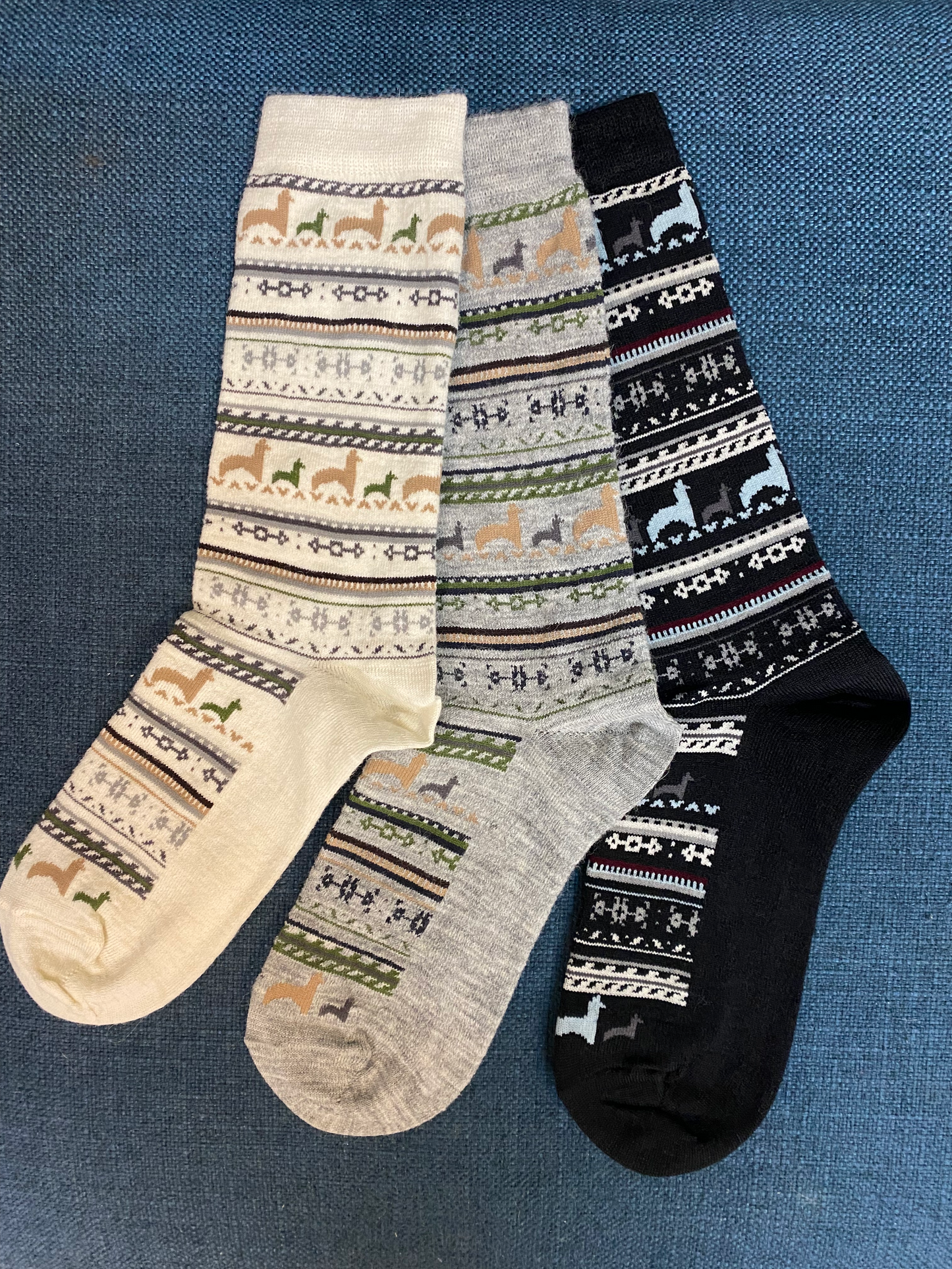 Alpaca Print Crew Sock | 3-Pack