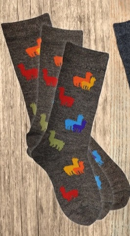 Rainbow Alpaca Herd Sock | NEW