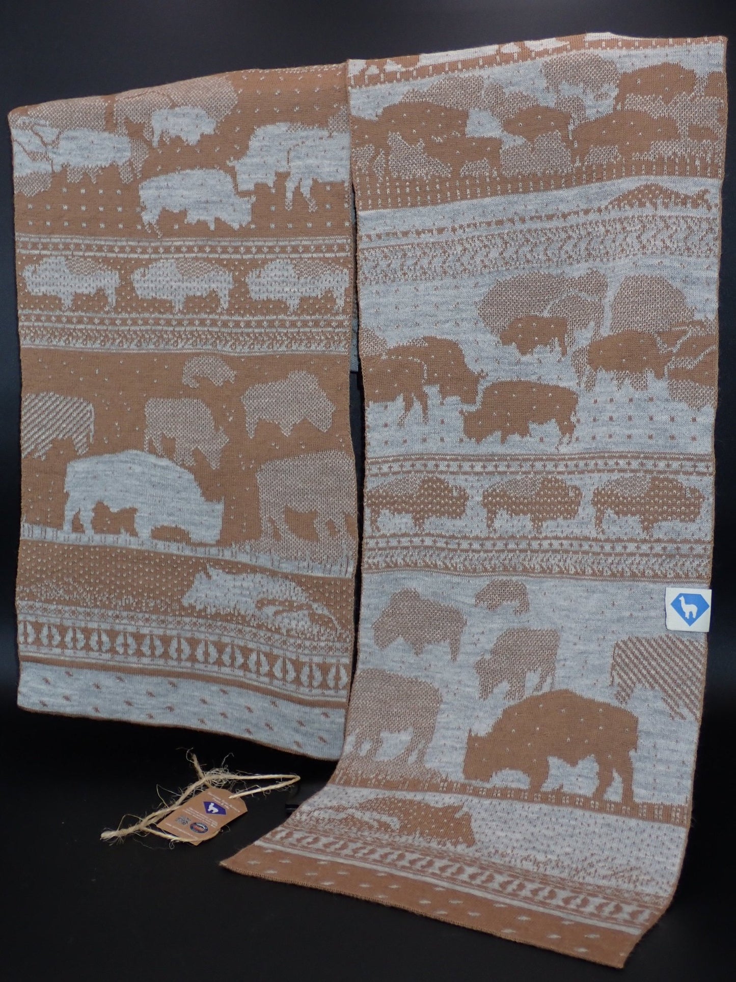 Montana Inspirations | Bison Herd Knit Scarf