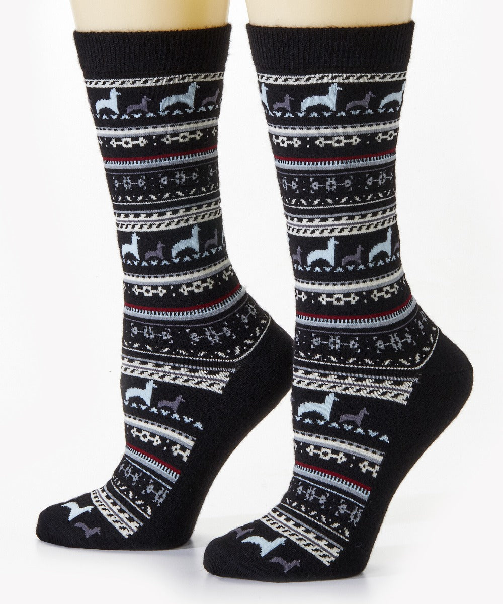 Alpaca Print Crew Sock | 3-Pack