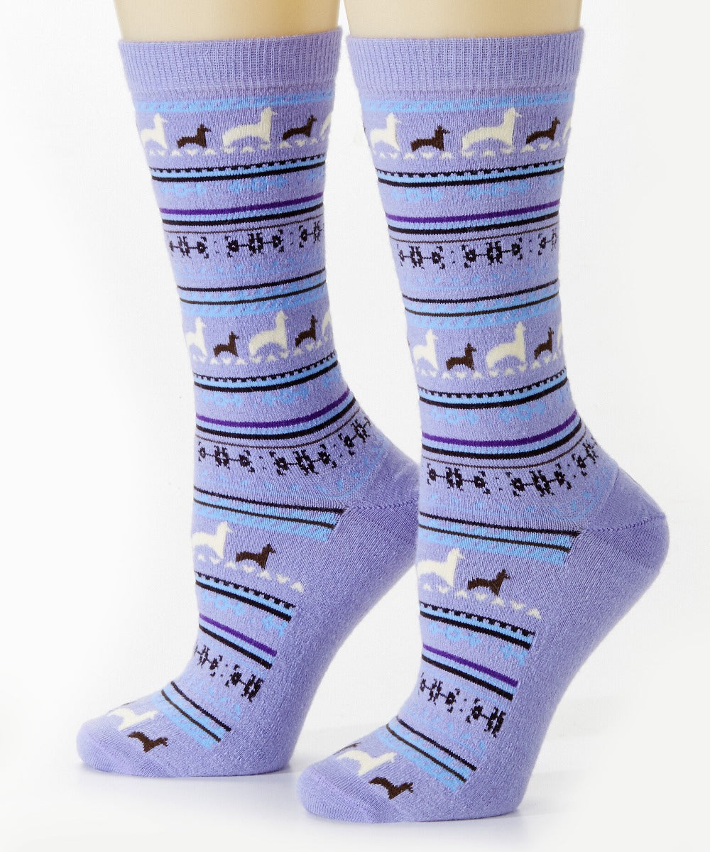 Alpaca Print Crew Sock | 3-Pack