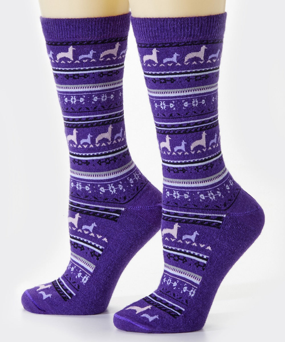 Alpaca Print Crew Sock | 3-Pack