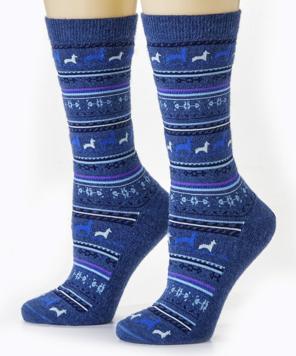 Alpaca Print Crew Sock | 3-Pack