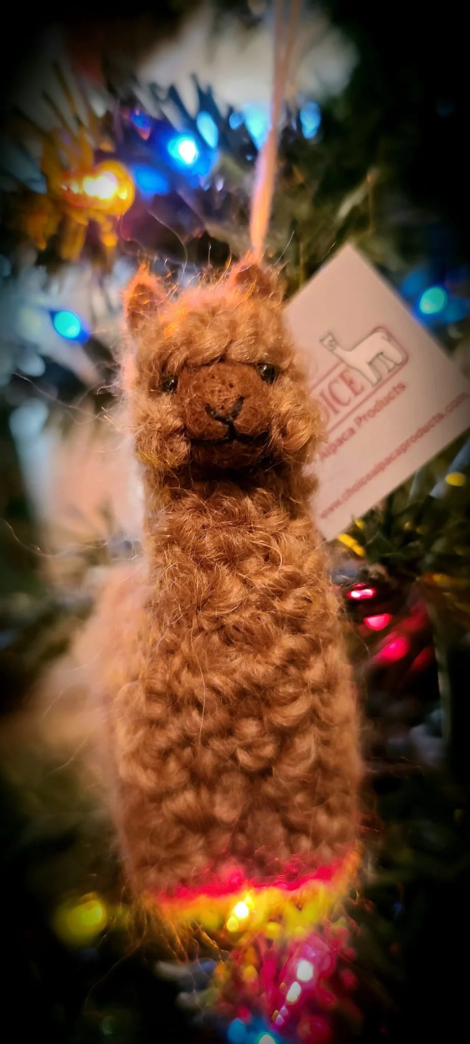Alpaca Christmas Ornament | 100% Alpaca