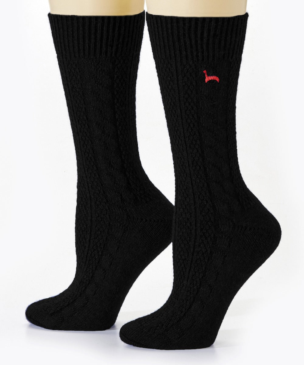 Cable Dress Alpaca Sock | 3-Pack