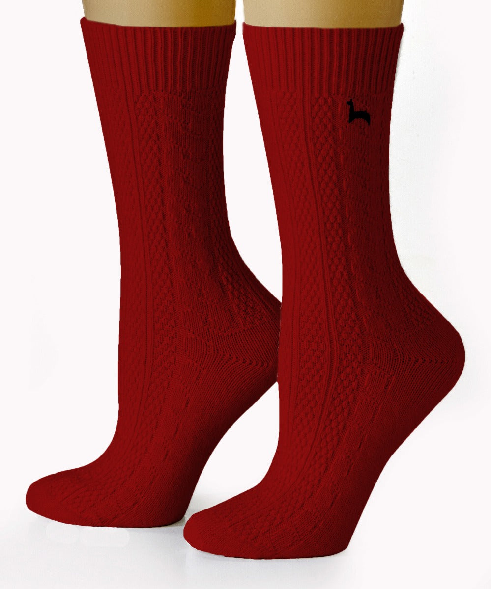 Cable Dress Alpaca Sock | 3-Pack