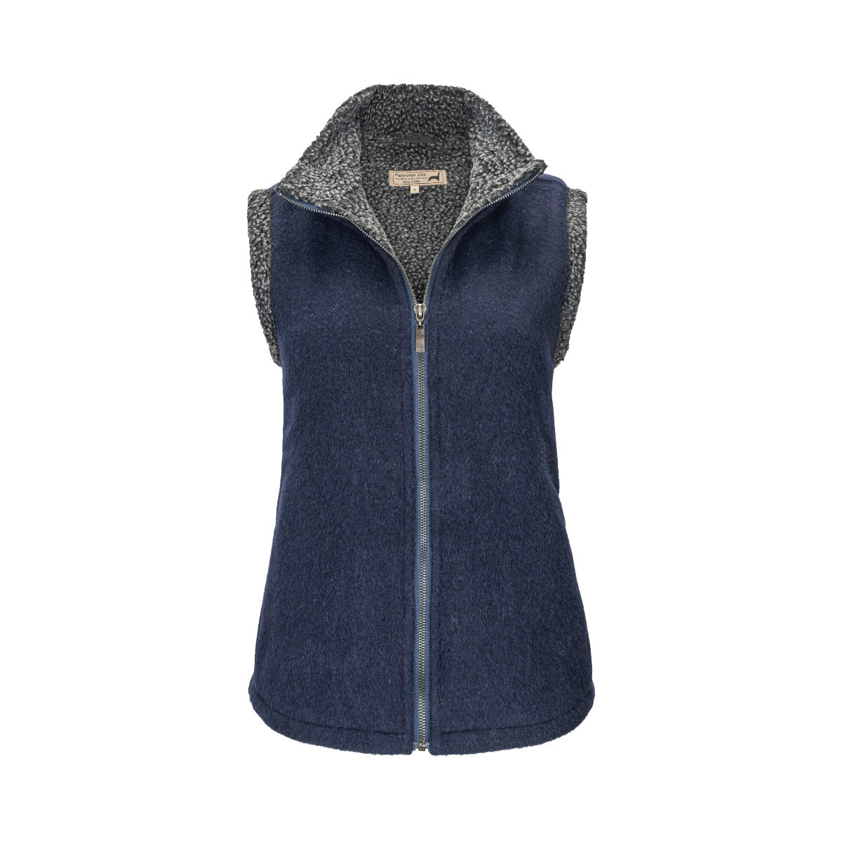 Ladies Zip Vest | Alpaca Blend