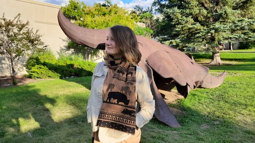 Montana Inspirations | Bison Herd Knit Scarf