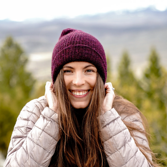 Milkshake Alpaca Hat – Handmade 100% Alpaca Winter Beanie
