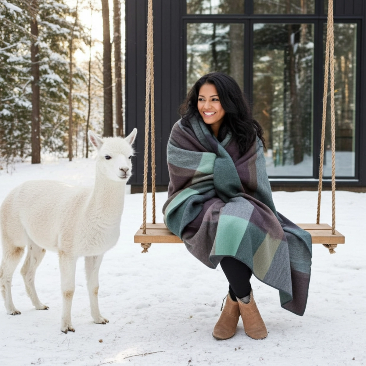 Luxurious Alpaca Throw | Classic Serged Edge | 21 Options