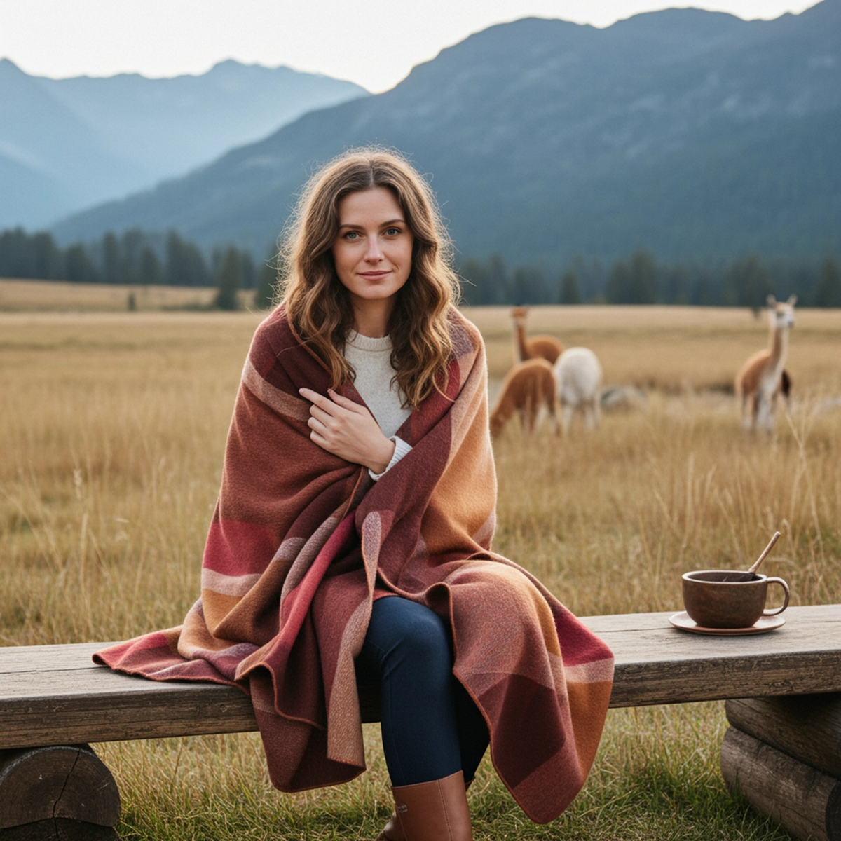 Luxurious Alpaca Throw | Classic Serged Edge | 21 Options