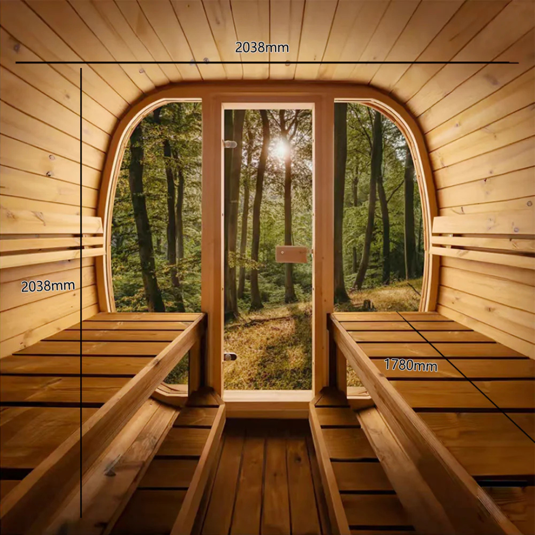 Auris Luxury Outdoor Cedar Sauna – Retreat Cabin