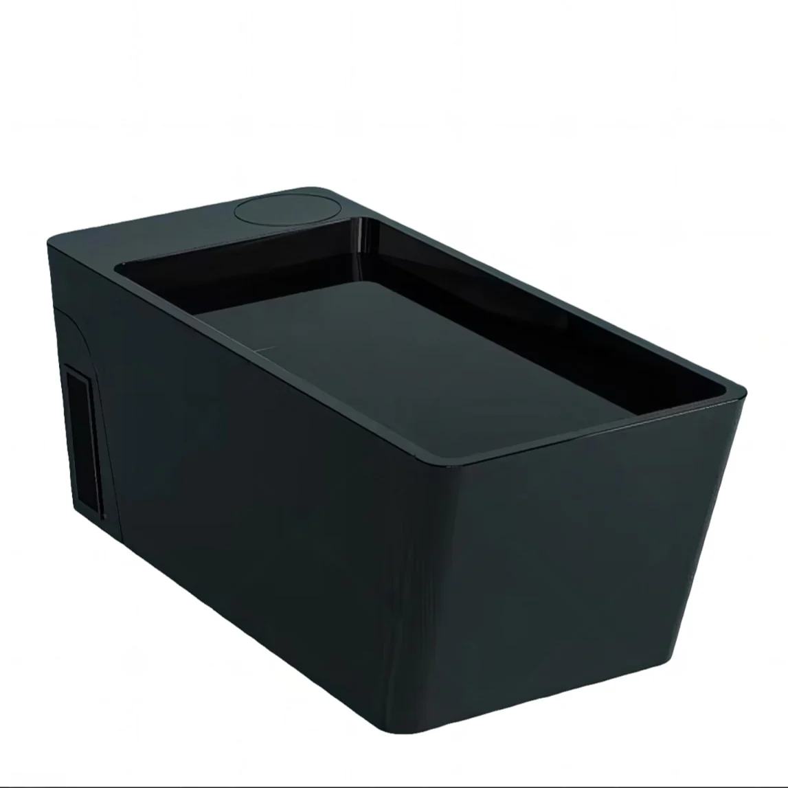 Orivon Frost Hot & Cold Plunge Tub – Black & Metallic Retreat Edition