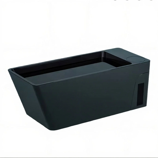 Orivon Frost Hot & Cold Plunge Tub – Black & Metallic Retreat Edition