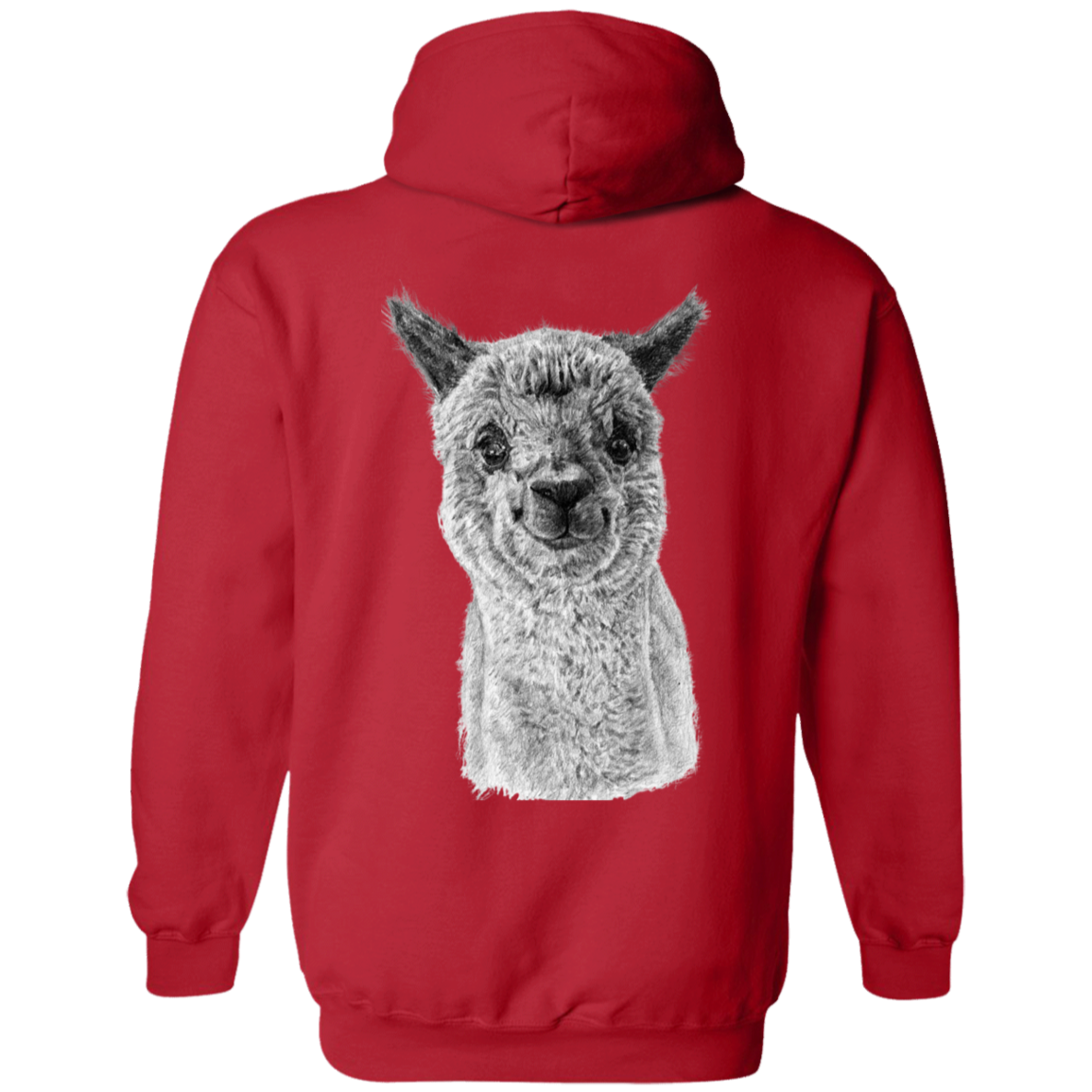 AlpacaLand Pullover Hoodie | Front Logo with Back Print Alpaca