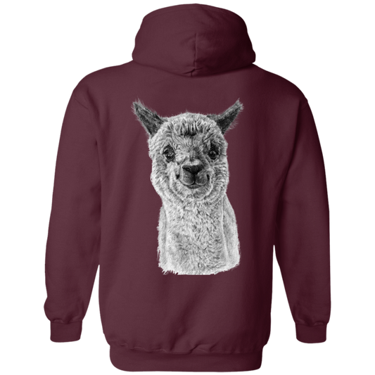 AlpacaLand Pullover Hoodie | Front Logo with Back Print Alpaca