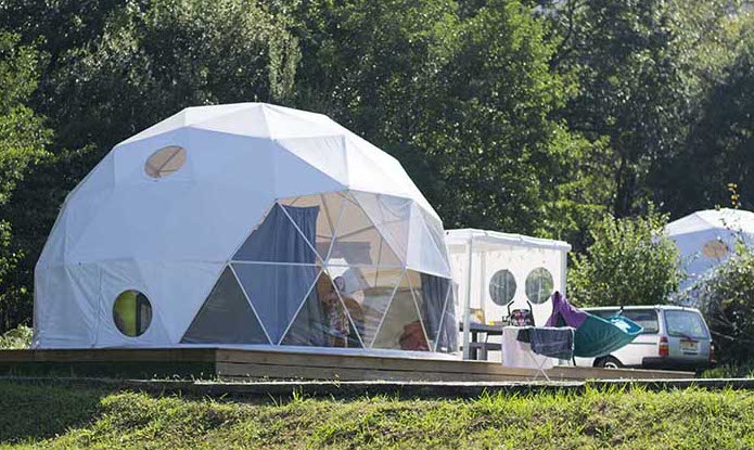 DSX8300 Family & Group Dome – 26 ft Geodesic Glamping Space
