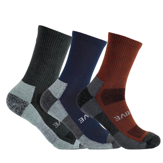 Thrive Lightweight 6" Crew Sock | High Performance | 3-Pack