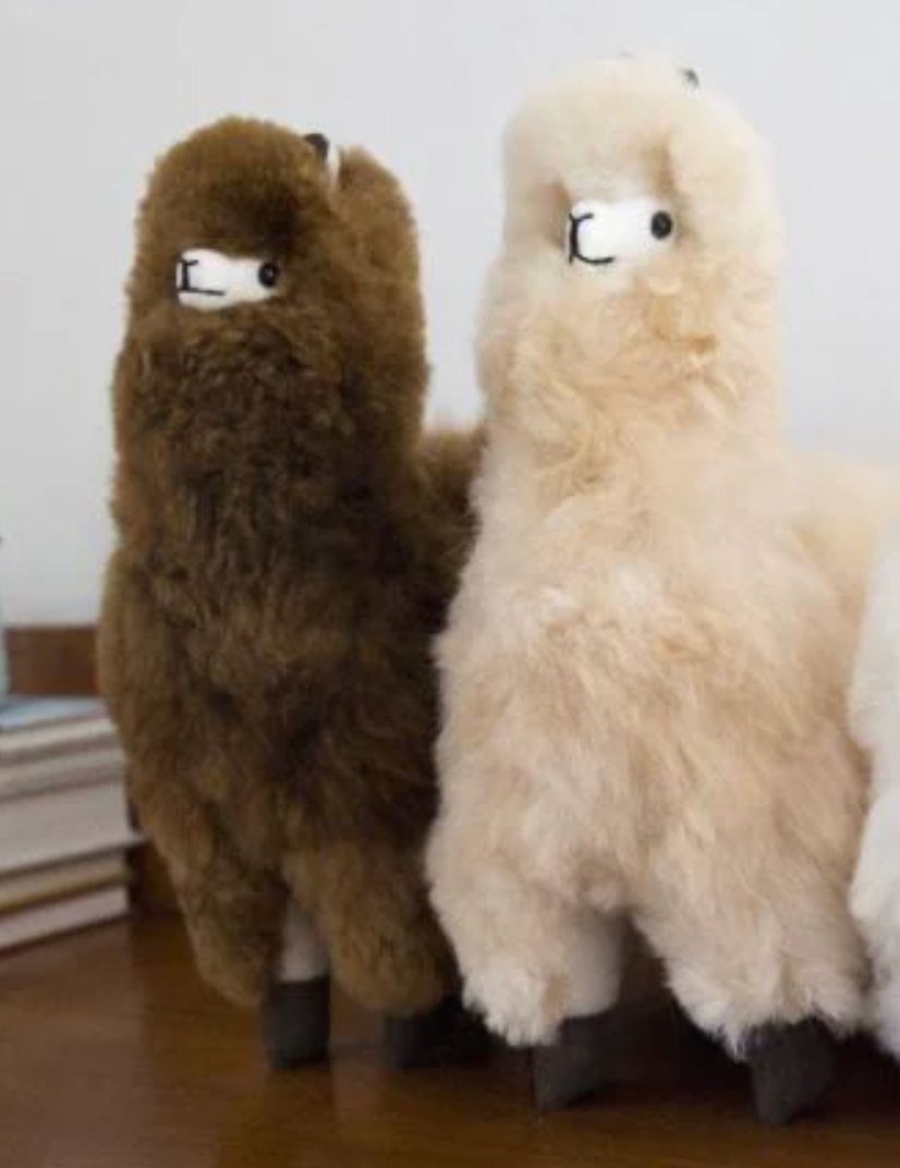 Alpaca Stuffed Animal | Natural Colors | 100% Alpaca Fur