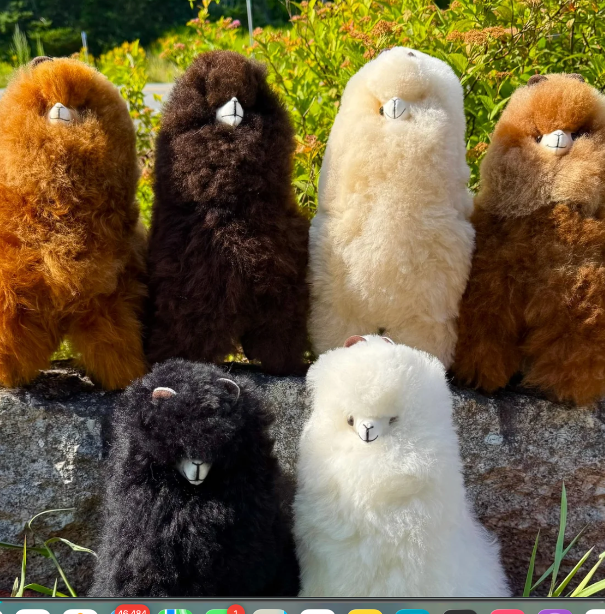 Alpaca Stuffed Animal | Natural Colors | 100% Alpaca Fur