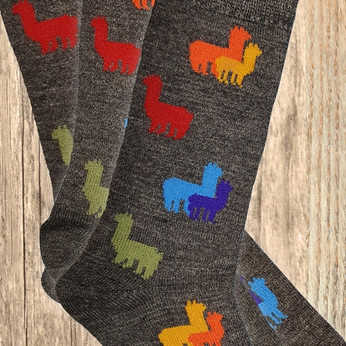Rainbow Alpaca Herd Sock | NEW