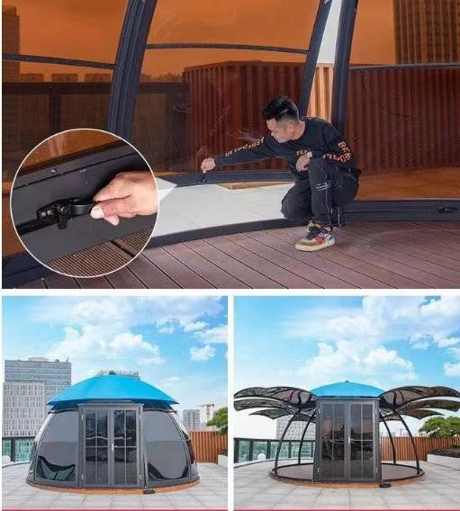 Belair Open-Air Polycarbonate Lounge Dome