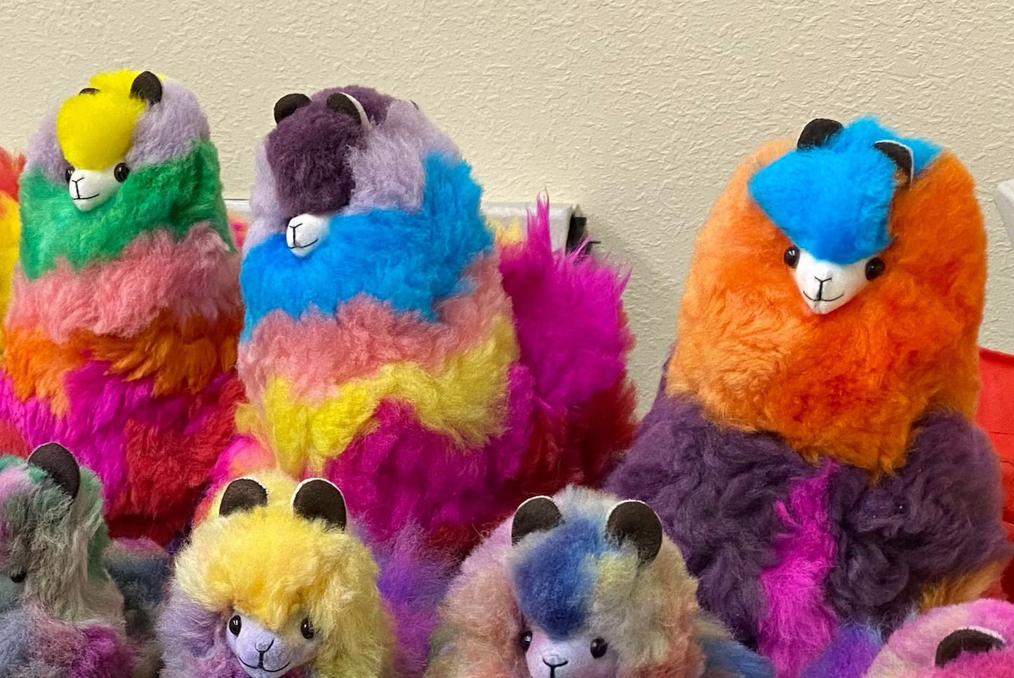 Rainbow Alpaca Stuffed Animal | 100% Alpaca Fur