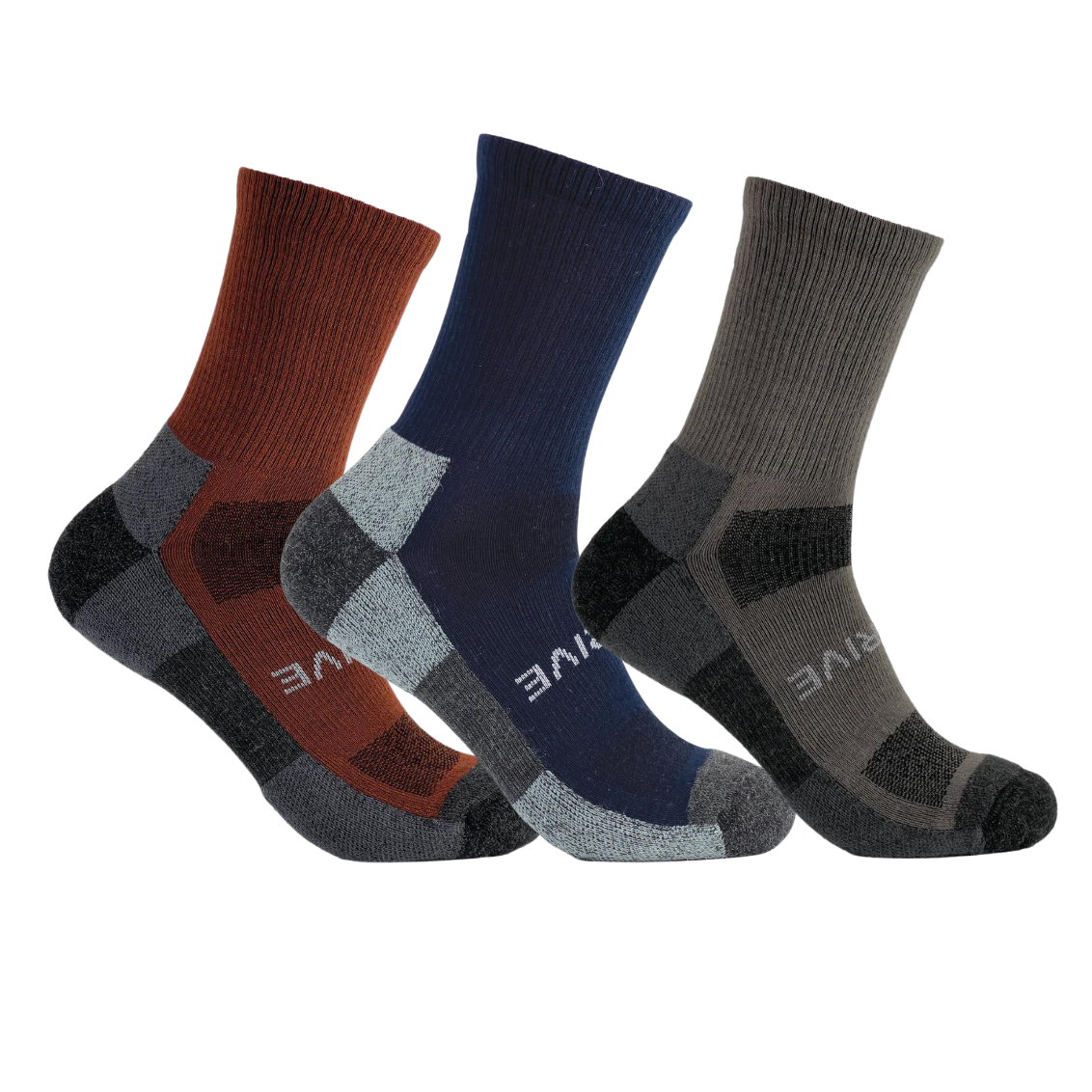 Thrive Lightweight 6" Crew Sock | High Performance | 3-Pack