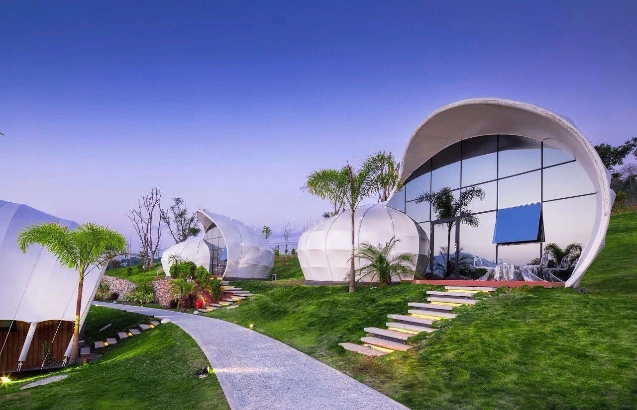 Sea Snail Retreat Suite – Luxury Sea-Shaped Glamping Dome