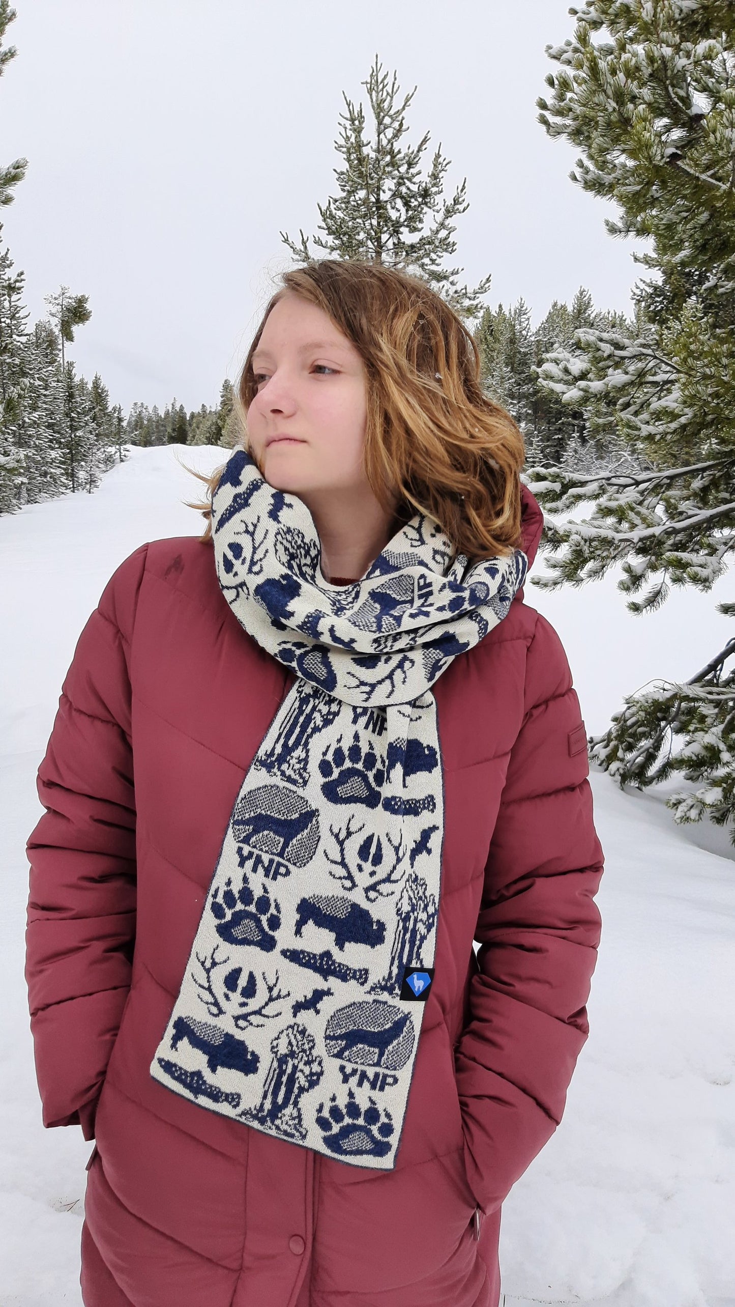 Yellowstone Knit Scarf | 100% Alpaca