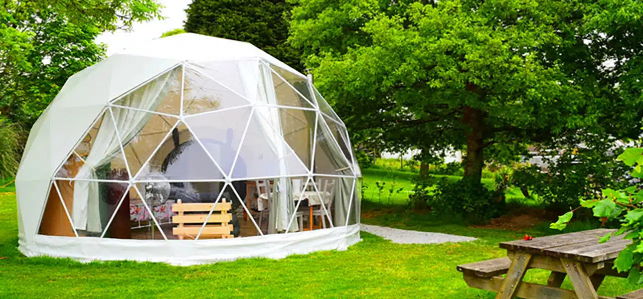 DSX7300 Retreat Suite Dome – 23 ft Geodesic Glamping King