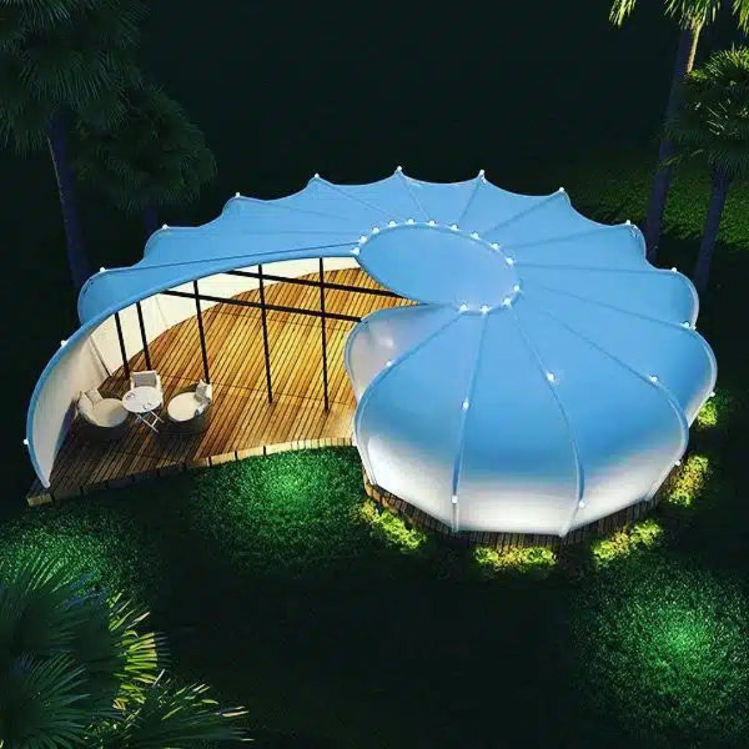 Sea Snail Retreat Suite – Luxury Sea-Shaped Glamping Dome