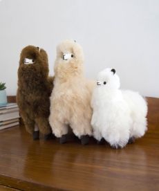Alpaca Stuffed Animal | Natural Colors | 100% Alpaca Fur